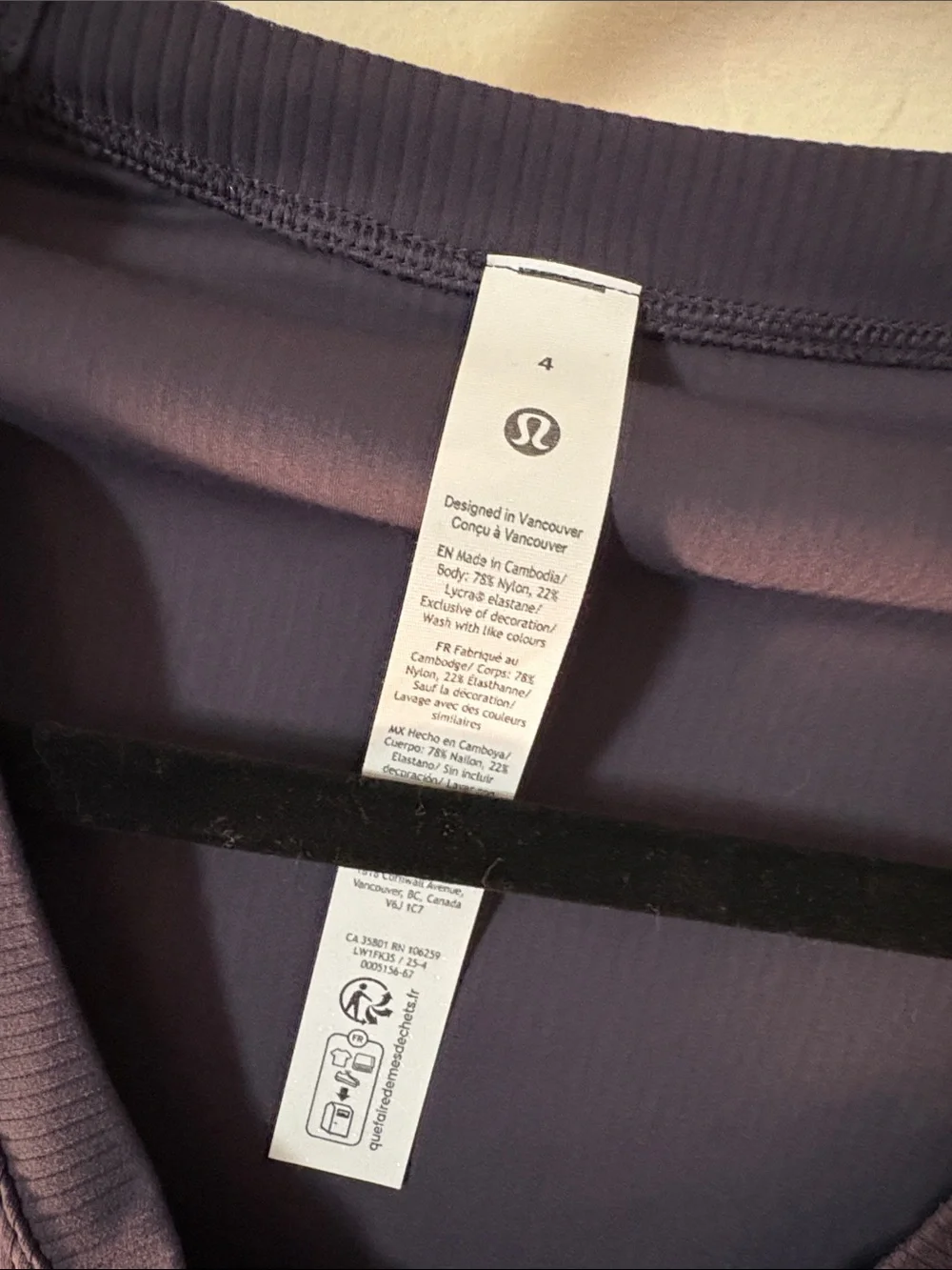 Lululemon Aligned Ribbed Long-Sleeve Midi Dress NWT - navy blue